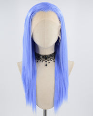 Blue Straight Synthetic Lace Front Wig WW584
