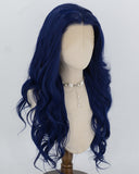 Blue Wavy Synthetic Lace Front Wig WW1077