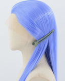 Long Blue Synthetic Lace Front Wig WW846