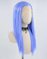 Blue Straight Synthetic Lace Front Wig WW584
