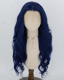 Blue Wavy Synthetic Lace Front Wig WW1077