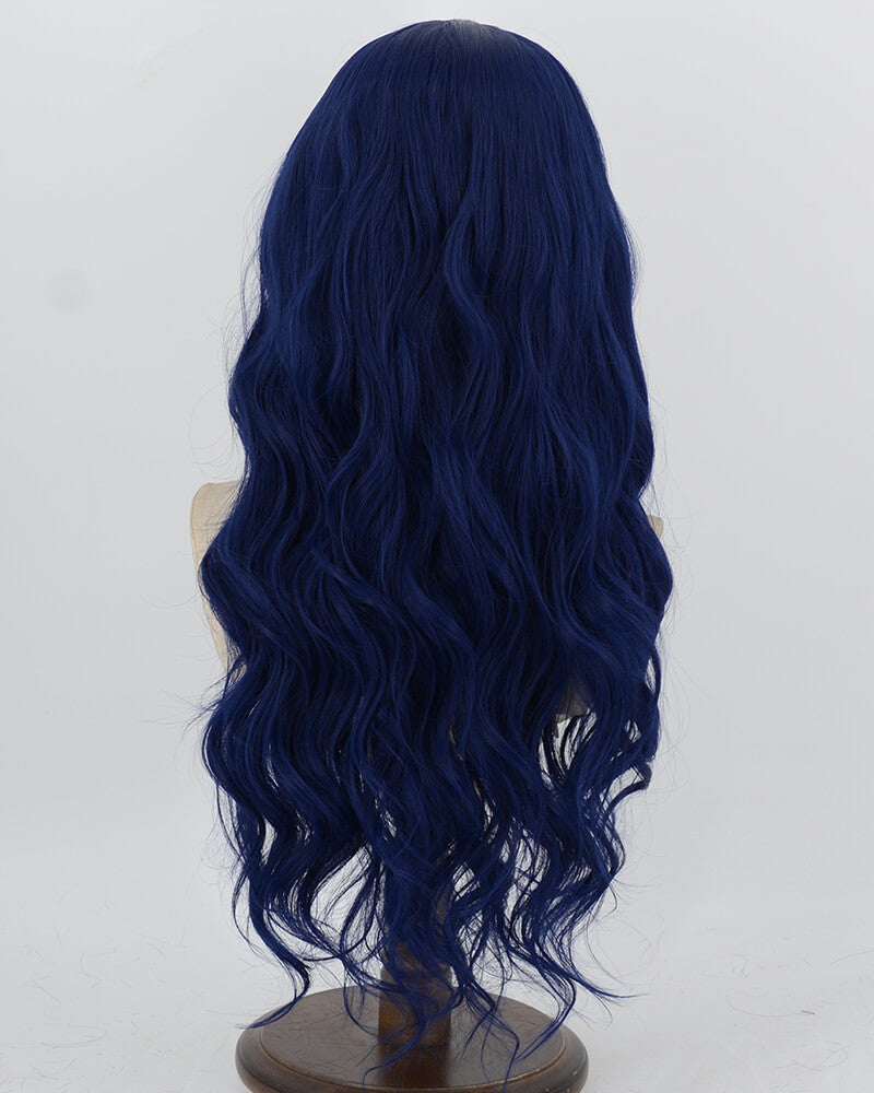 Blue Wavy Synthetic Lace Front Wig WW1077