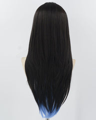 Blue Black Synthetic Wig HW753