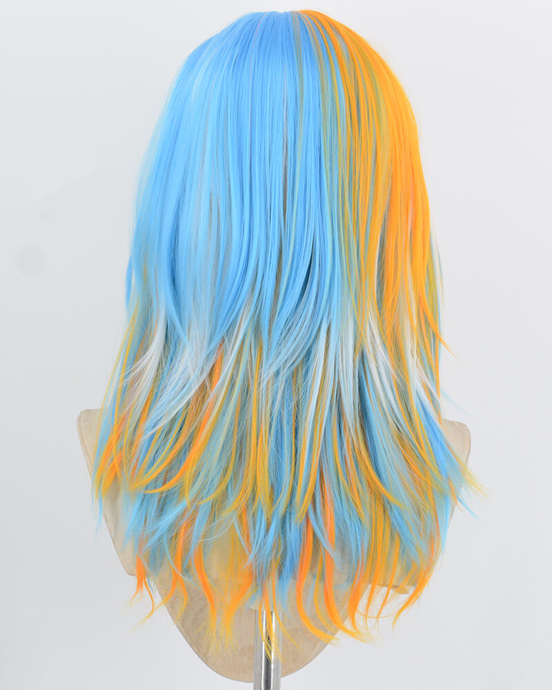 Blue Orange Synthetic Wig HW830