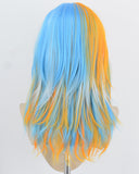 Blue Orange Synthetic Wig HW830