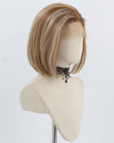13*6 Ombre Blonde Skunk Stripe Bob Synthetic Lace Front Wig WW996