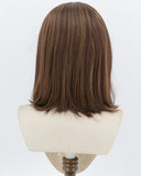 Brown Highlights Short Bob Synthetic Lace Front Wig WW1046