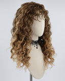 Brown Ombre Blonde Curly Synthetic Wig HW362