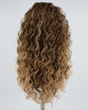 Brown Ombre Blonde Curly Synthetic Wig HW362