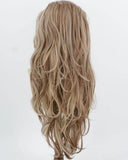Brown Blonde Highlights Synthetic Lace Front Wig WW1055