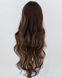 Long Brown Highlights Blonde Synthetic Wig HW837