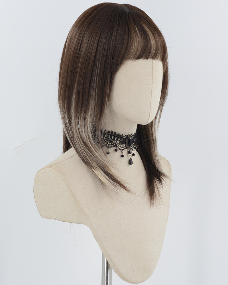 Brown Blonde Short Synthetic Wig HW708