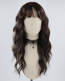 Brown Blonde Curly Synthetic Wig HW365