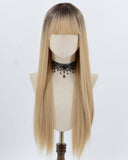 Ombre Blonde Straight Synthetic Wig HW772