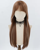 Brown Mixed Blonde Synthetic Wig HW817
