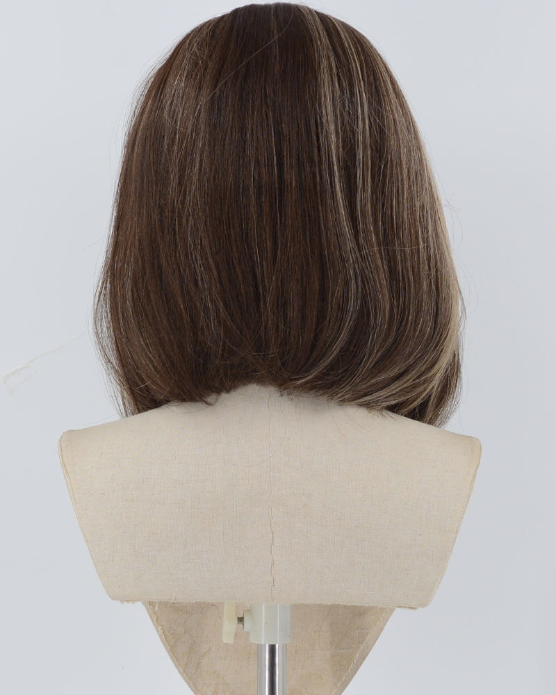 Black Skunk Stripe Bob Synthetic Lace Front Wig WW851