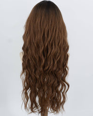 Ombre Brown Curly Synthetic Lace Front Wig WW1053