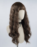 Brown Curly Synthetic Lace Front Wig HW258