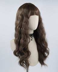 Brown Curly Synthetic Lace Front Wig HW258