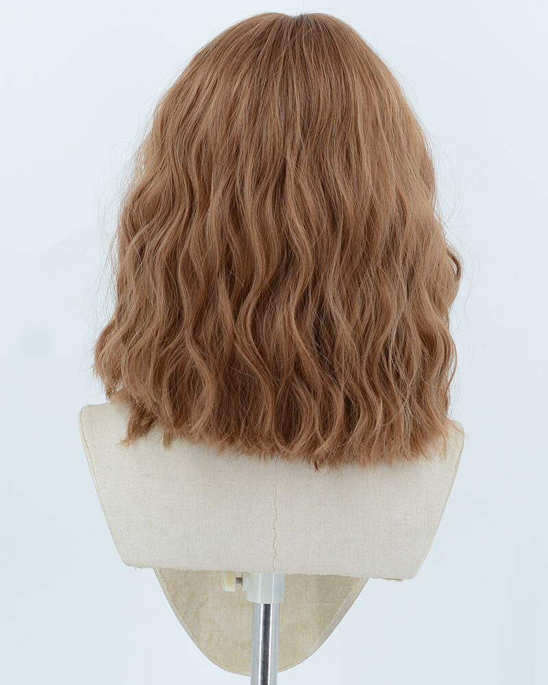 Brown Short Curly Synthetic Wig HW810