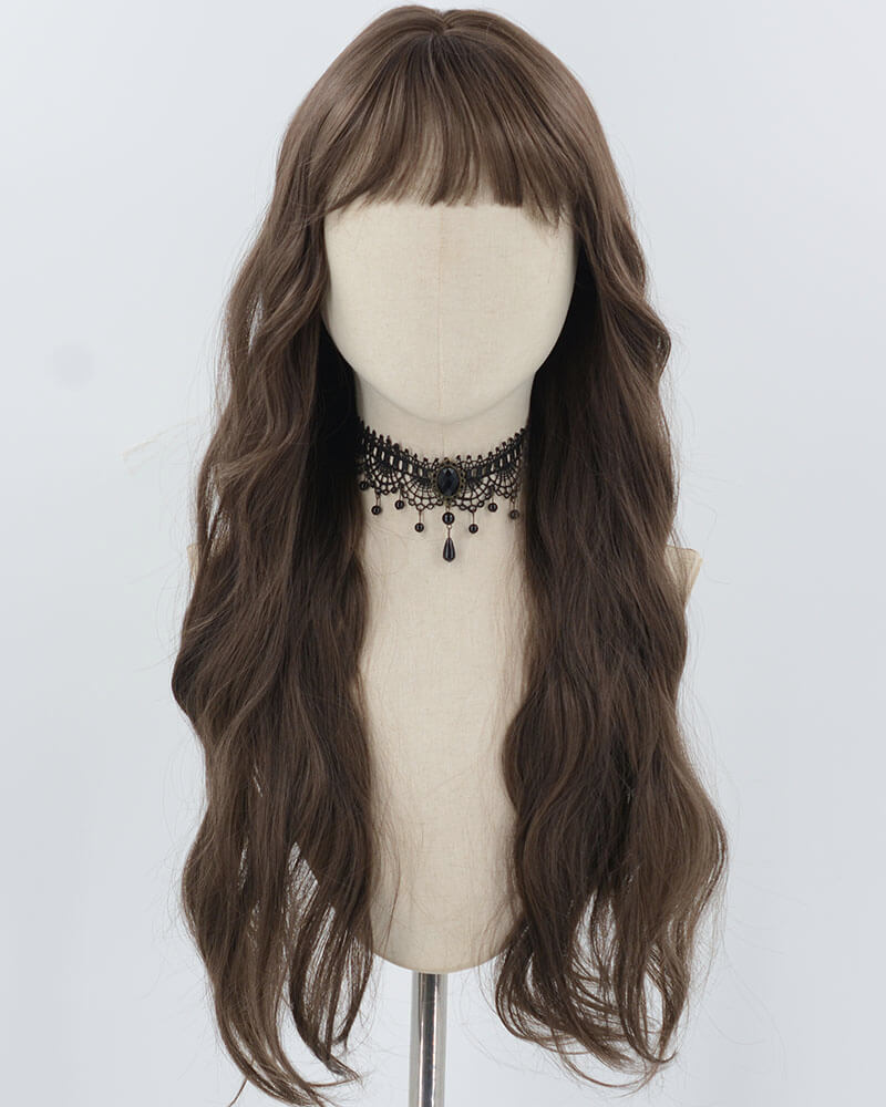 Brown Curly Synthetic Wig HW669