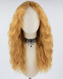 Curly Orange Brown Synthetic Wig HW440