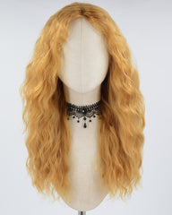 Curly Orange Brown Synthetic Wig HW440