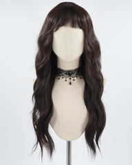 Long Brown Curly Synthetic Wig HW458