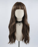 Brown Wavy Long Synthetic Wig HW251