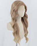 Brown Ombre Blonde Synthetic Lace Front Wig WW950