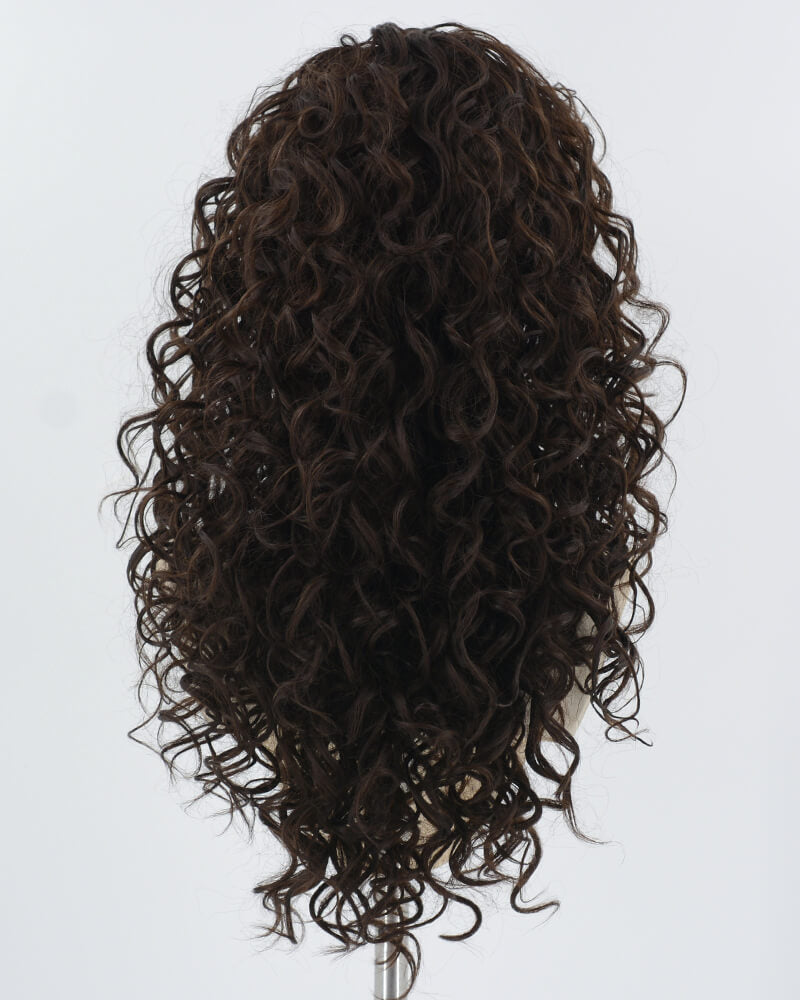 Brown Curly Synthetic Wig HW518