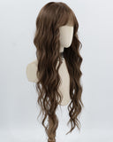 Long Brown Curly Synthetic Wig HW802