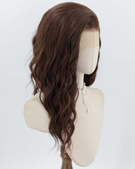 Brown Curly Synthetic Lace Front Wig WW1026