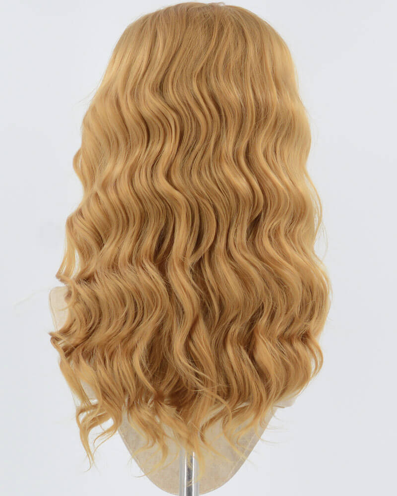 Brown Curly Synthetic Lace Front Wig WW791