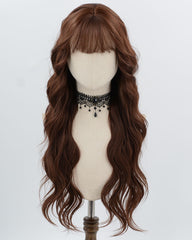 Long Brown Curly Synthetic Wig HW801