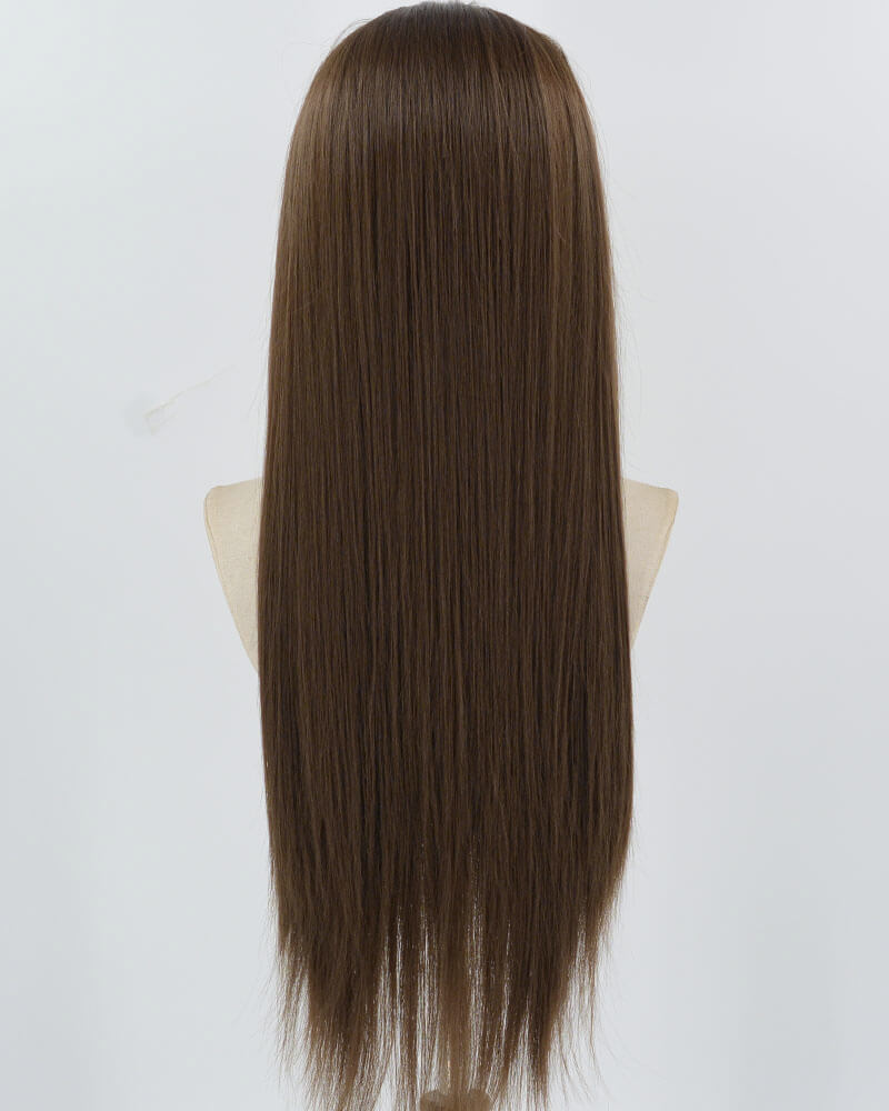 Brown Straight Long Synthetic Lace Front Wig WW352