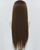 Brown Straight Long Synthetic Lace Front Wig WW352