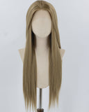 Brown Long Straight Synthetic Lace Front Wig WW914