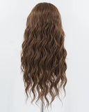 Brown Curly Synthetic Lace Front Wig WW970
