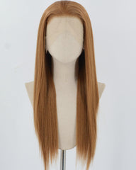 Brown Long Straight Synthetic Lace Front Wig WW890