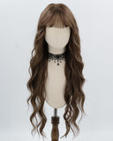Long Brown Curly Synthetic Wig HW802