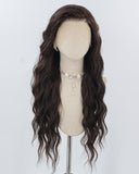 Brown Wavy Synthetic Lace Front Wig WW076