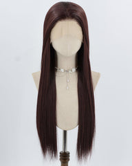 Natural Brown Long Synthetic Lace Front Wig WW1028