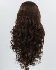 Brown Wavy Synthetic Lace Front Wig WW998