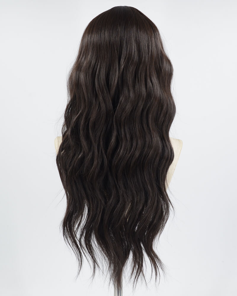 Long Brown Curly Synthetic Wig HW458