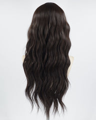 Long Brown Curly Synthetic Wig HW458