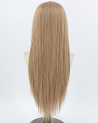 Long Straight Blonde Brown Synthetic Lace Front Wig WW1048