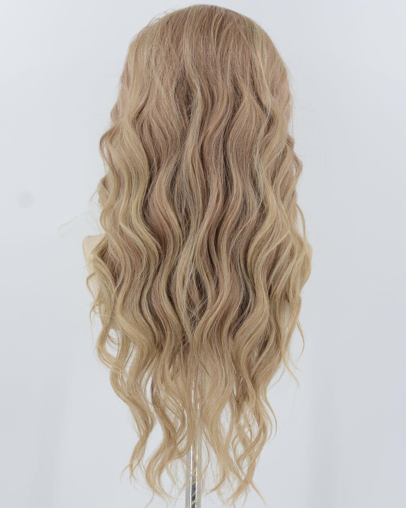 Brown Ombre Blonde Synthetic Lace Front Wig WW950