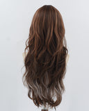 Mixed Brown Long Synthetic Wig HW701