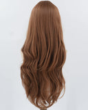 Brown Long Wavy Synthetic Wig HW674